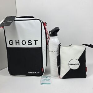 Ghost Golf Luxury Shoe Bag + Matching Utility Pouch And A Water Bottle